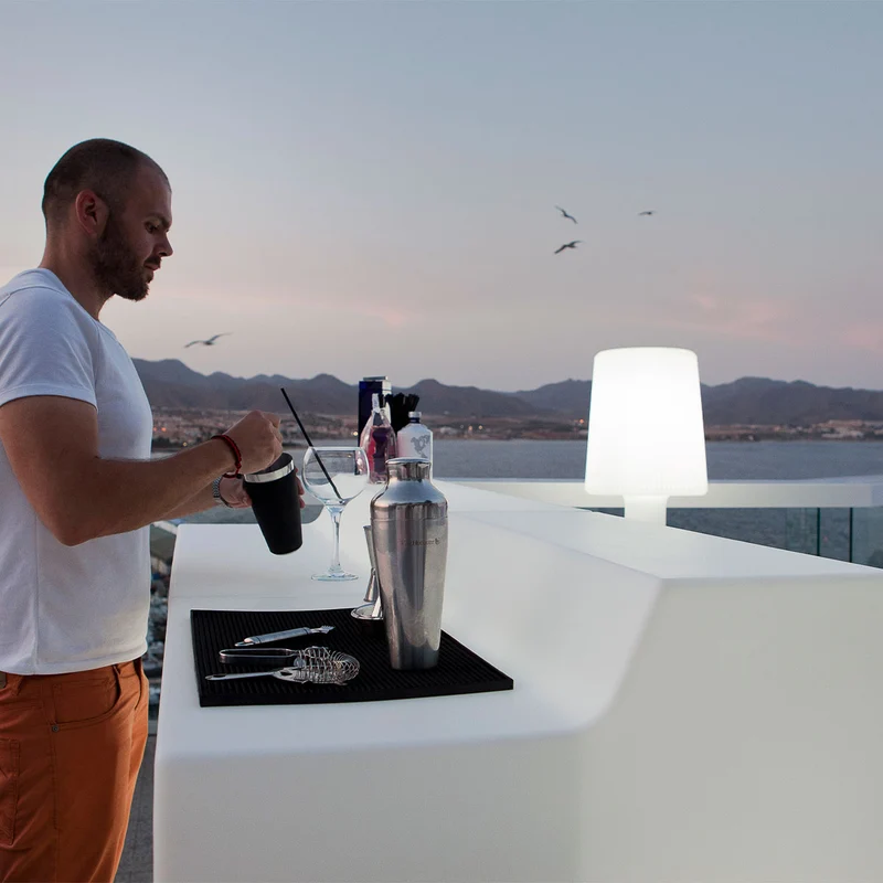 BANCONE BAR DOPPIA ALTEZZA SICILIA 120 CON LUCE / SENZA LUCE