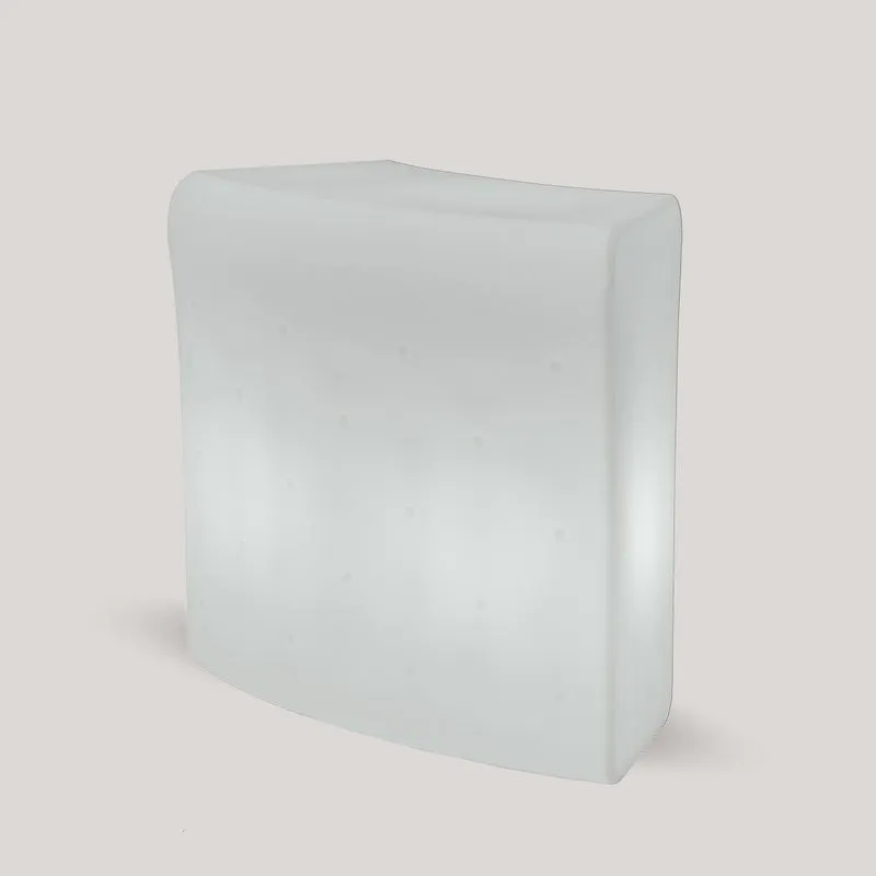 BANCONE BAR CURVA IBIZA 120 CON LUCE