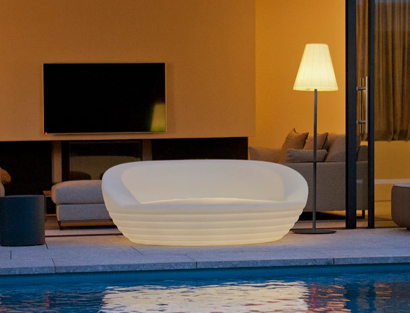 LETTO DA GIARDINO FORMENTERA CON LUCE / SENZA LUCE