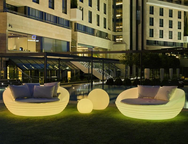 LETTO DA GIARDINO FORMENTERA CON LUCE / SENZA LUCE