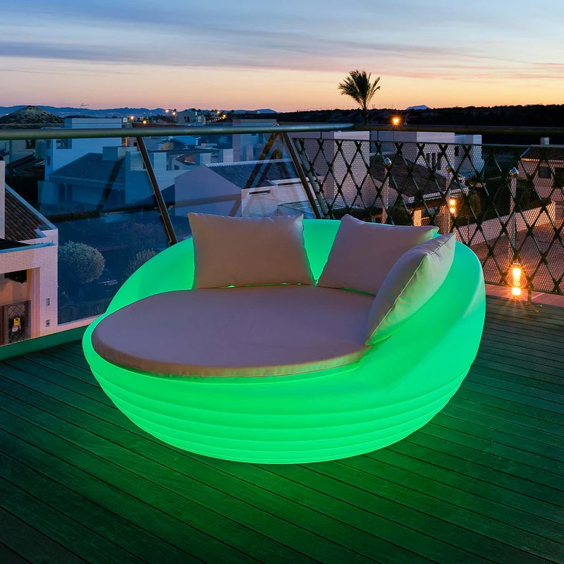 LETTO DA GIARDINO FORMENTERA CON LUCE / SENZA LUCE
