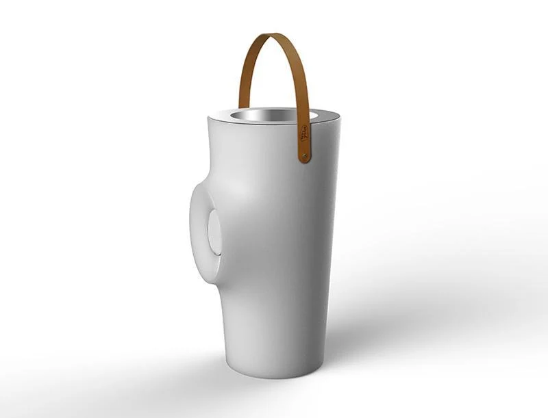 Portabottiglie illuminato con o senza altoparlante Woody