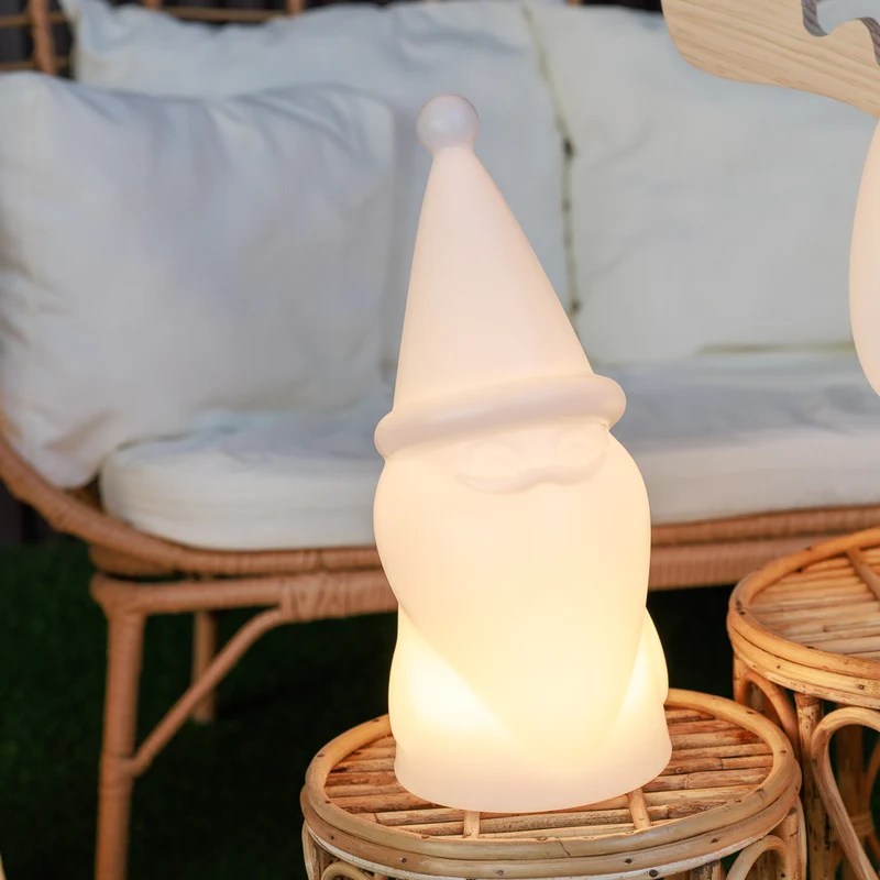 Gnomo da giardino illuminato Amelio