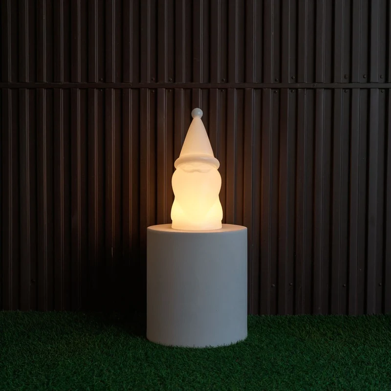 Gnomo da giardino illuminato Amelio