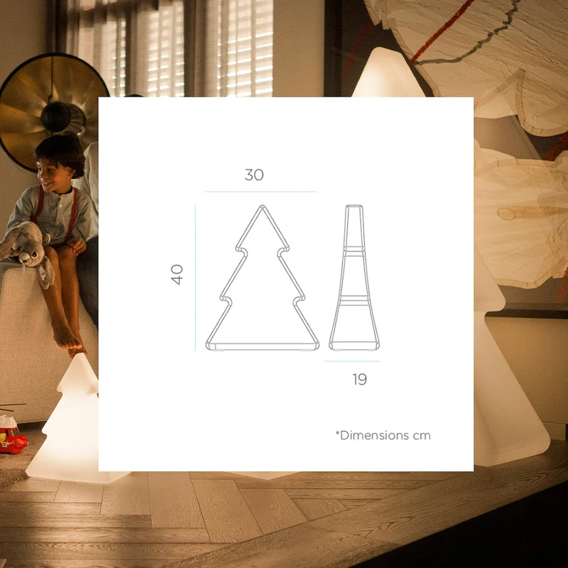 ALBERO DI NATALE CON LUCE PINUS 40