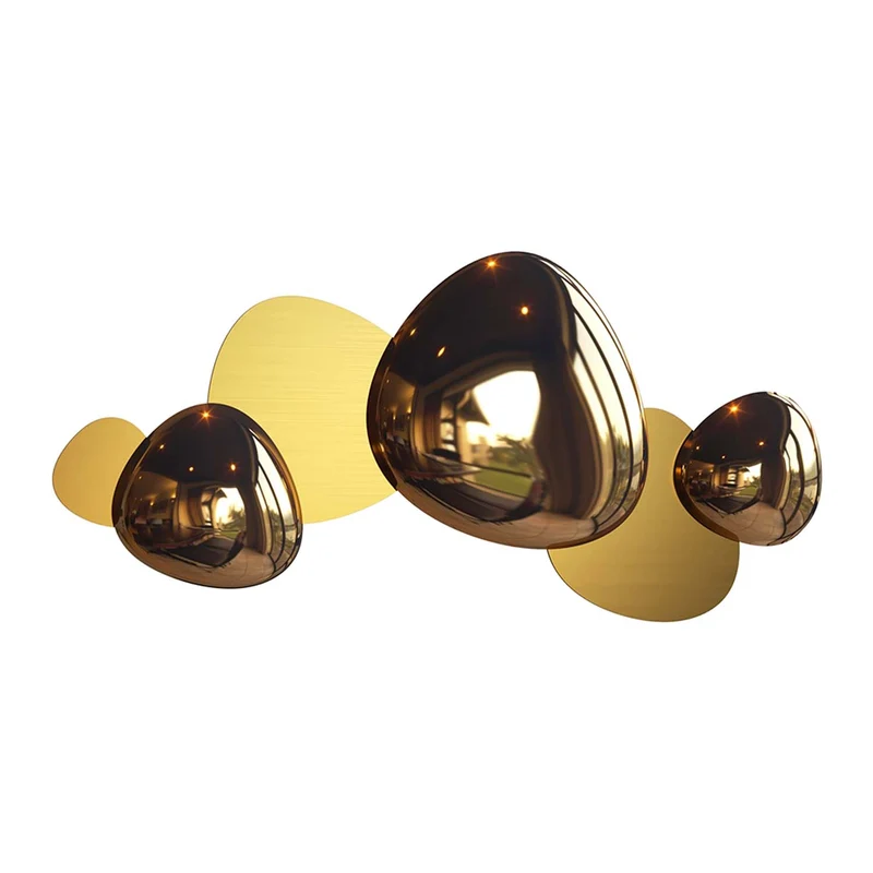 Jack Stone - Applique murale LED décorative allongée en acier, style Art déco