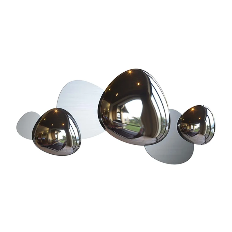 Jack Stone - Applique murale LED décorative allongée en acier, style Art déco
