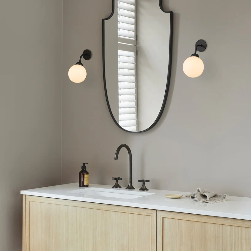 APIALES - Applique murale en verre et acier, style Art déco