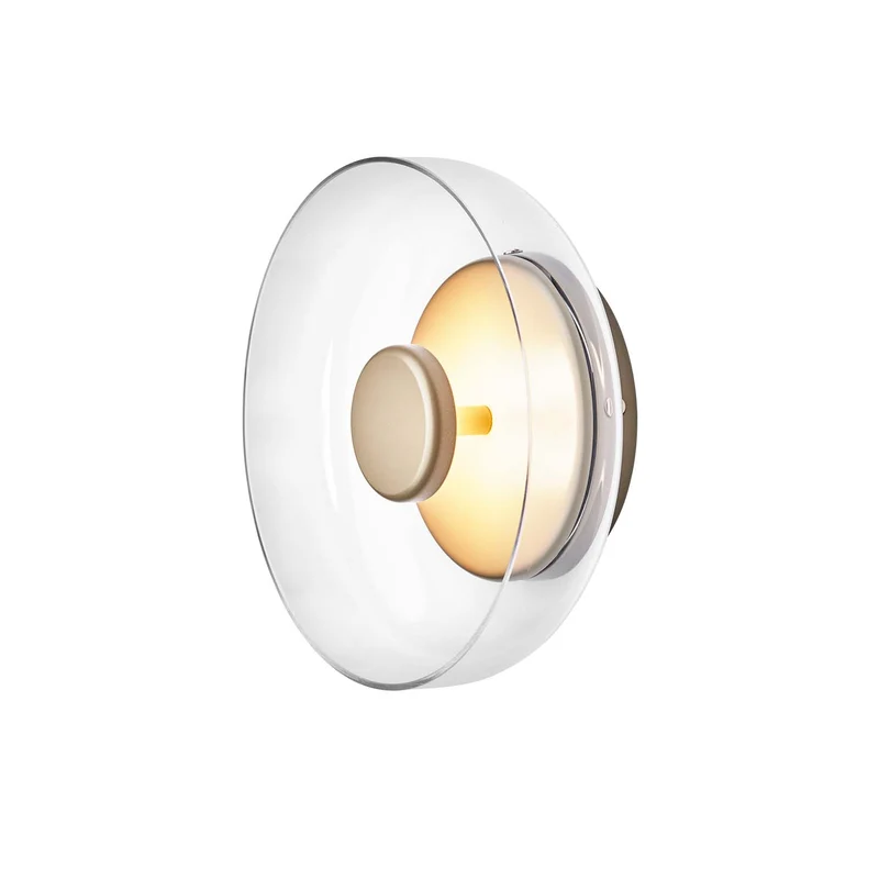 BLOSSI - Applique murale LED en verre soufflé et acier, style Art déco