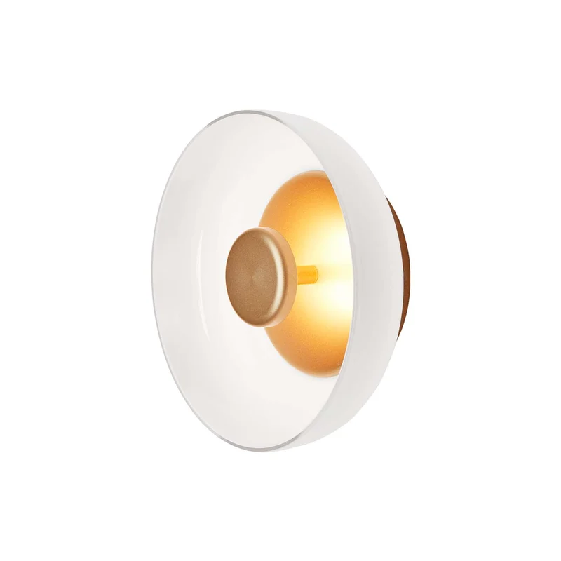 BLOSSI - Applique murale LED en verre soufflé et acier, style Art déco