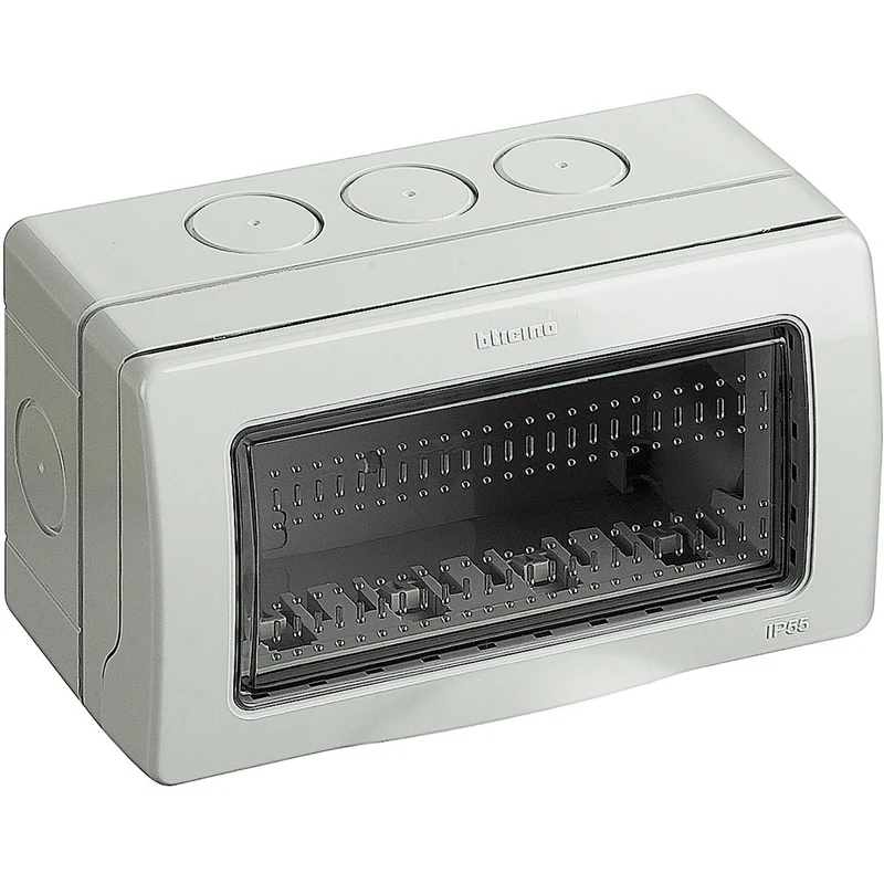 BTICINO 25504 - Custodia Ip55 Composta Da Base E Portello Di Protezione - 4 Moduli - Matix