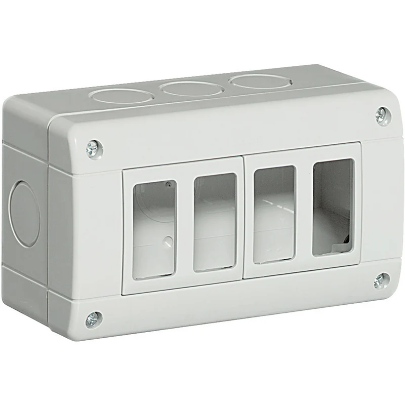 BTICINO 25404 - Custodia Ip40 Composta Da Base E Coperchio - 4 Moduli - Matix