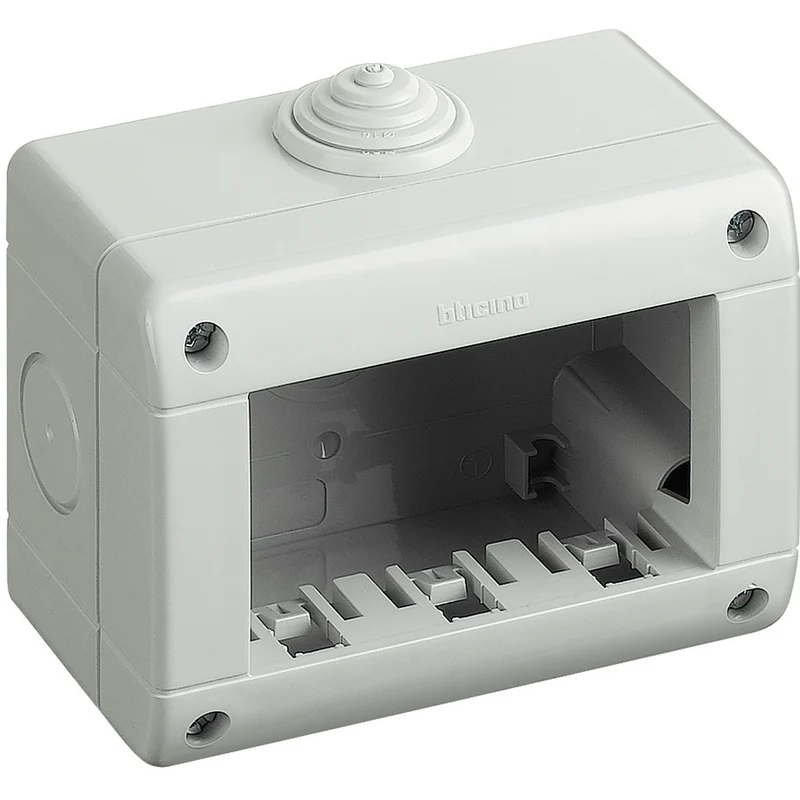 BTICINO 25403 - Custodia Ip40 Composta Da Base E Coperchio - 3 Moduli - Matix