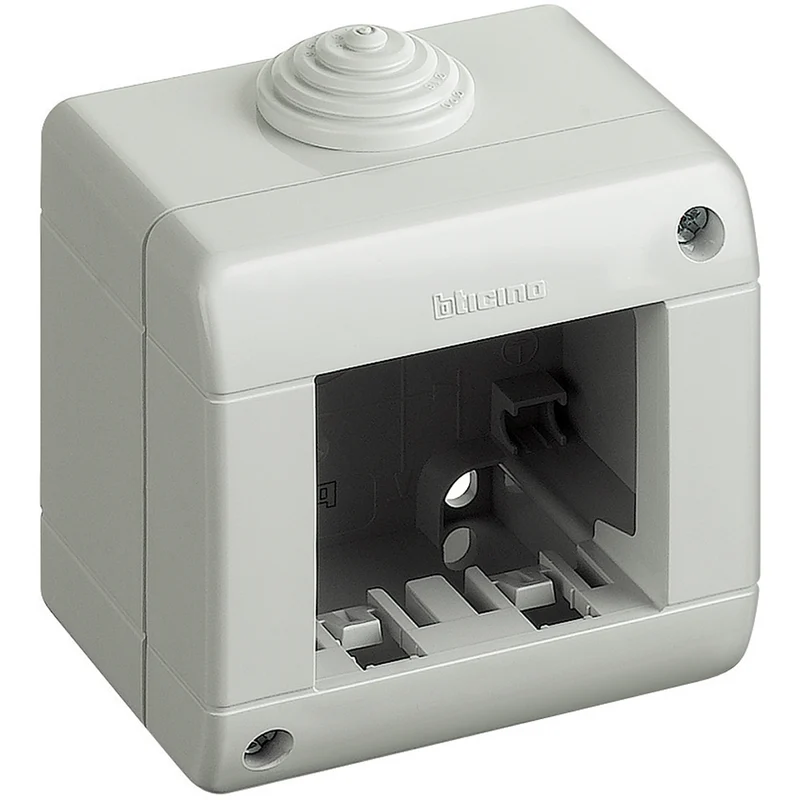 BTICINO 25402 - Custodia Ip40 Composta Da Base E Coperchio - 2 Moduli - Matix