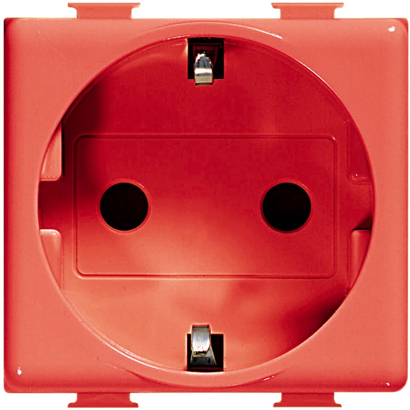 BTICINO A5440/2NR - Presa Standard Tedesco 2P+T 16A 250V - Rosso - Matix