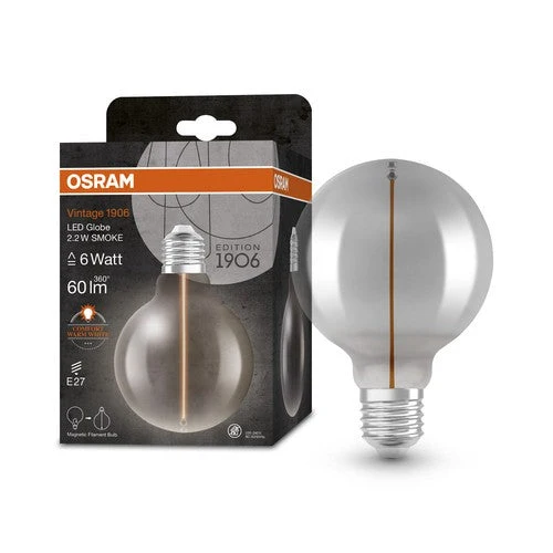 OSRAM Vintage 1906® Classica Globe95 Lampadina LED, 2,2W, 60lm