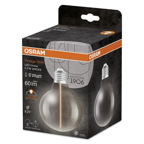 OSRAM Vintage 1906® Classica Globe95 Lampadina LED, 2,2W, 60lm