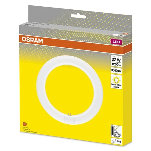 OSRAM TUBO LED T9C EM 22, 11W, 1200lm, 3000K, Bianco caldo
