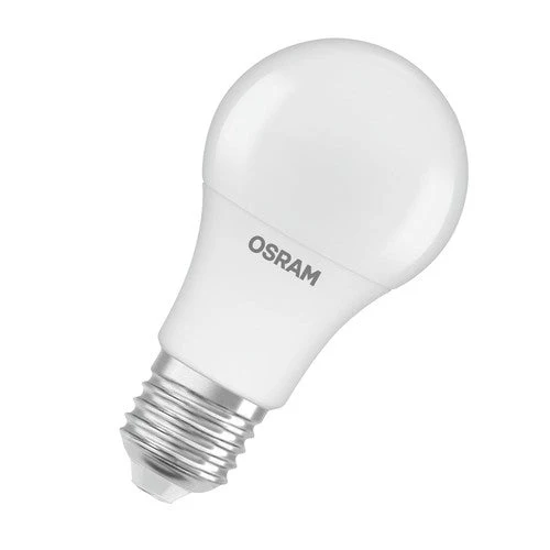 Lampadine LED OSRAM, forma classica a bulbo, 12V-36V, sostituzione 45 Watt, E27, forma A, 2700 Kelvin, bianco caldo, opaco, confezione singola