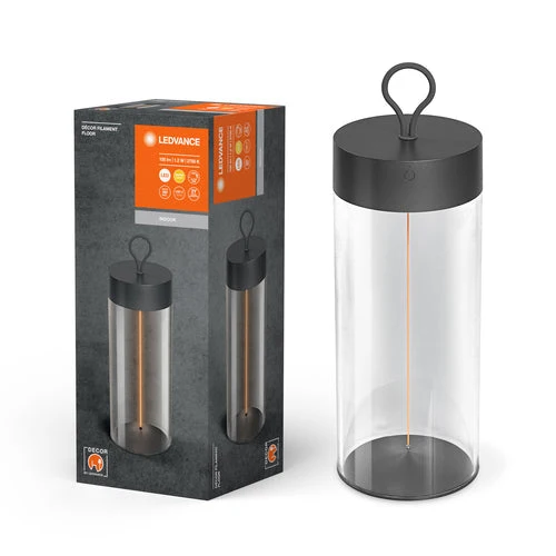 LEDVANCE DECOR FILAMENT Lampada da terra, grigio, 1,2W, 105lm