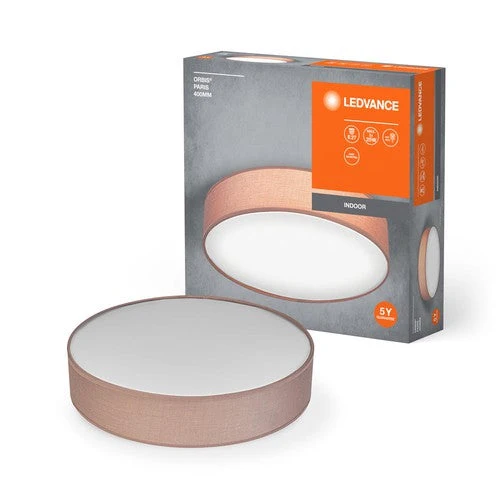 LEDVANCE ORBIS PARIS lampada da soffitto 400mm, marrone, 2xE27