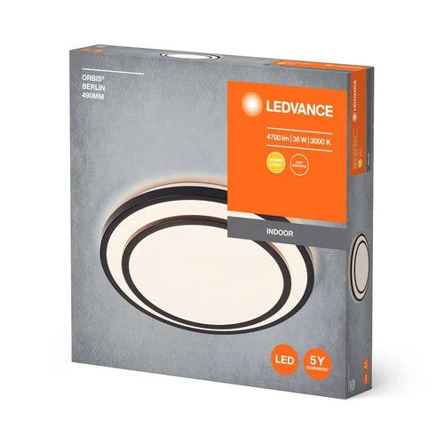 LEDVANCE ORBIS BERLIN lampada da soffitto, nero, 36W, 4150lm