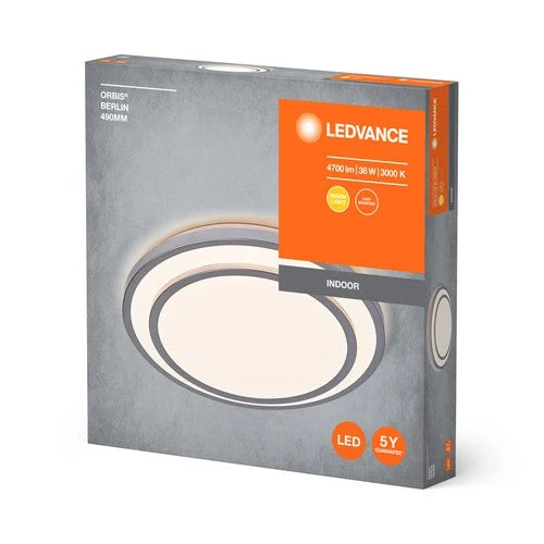 LEDVANCE ORBIS BERLIN Lampada da soffitto, argento, 36W, 4150lm