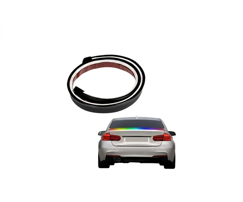 Spoiler / Aleron LED "Samurai" 120cm (Negro Brillante) - Luz RGB Multifunción