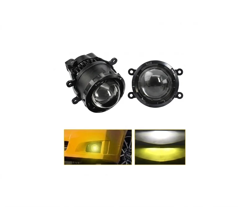 Proyector Neblinero Bi-LED 3.0" Dual Color Blanco/Amarillo Universal