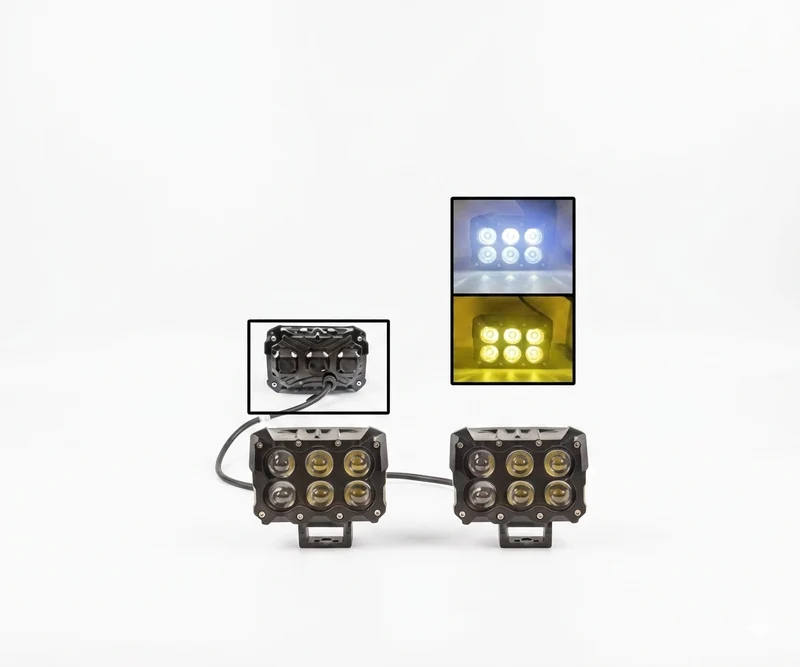 Exploradora LED Turbo 6 Lupas Doble Fila Bicolor con Ventilador [PRECIO POR PAR]