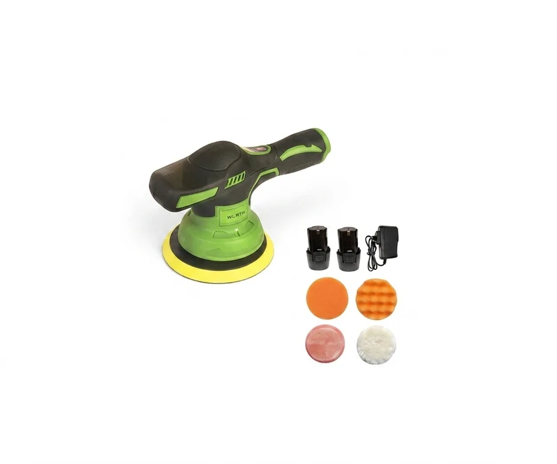 Pulidora Orbital Inalámbrica 48V Kit con Doble Batería y Accesorios