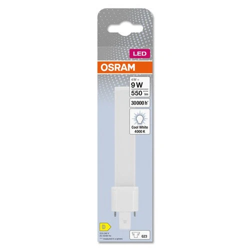 OSRAM DULUX S LED EM & ALIMENTAZIONE AC LED-tubo 16,5cm (ex 9W) 4,5W / 4000K Bianco freddo G23