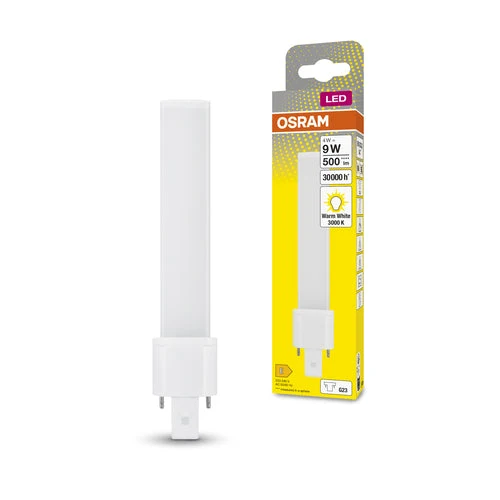 OSRAM DULUX S LED EM & ALIMENTAZIONE AC LED-tubo 16,5cm (ex 9W) 4,5W / 3000K Bianco caldo G23