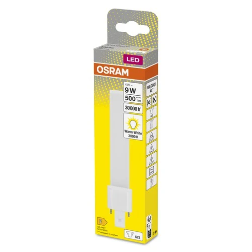 OSRAM DULUX S LED EM & ALIMENTAZIONE AC LED-tubo 16,5cm (ex 9W) 4,5W / 3000K Bianco caldo G23