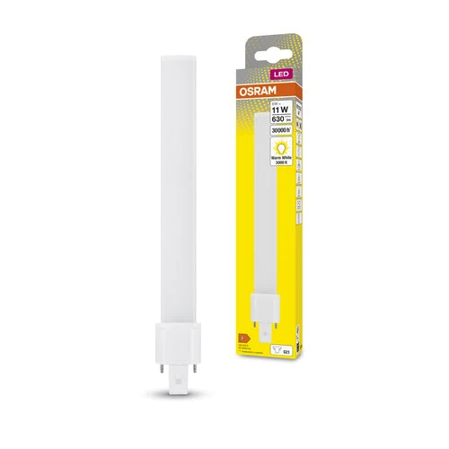OSRAM DULUX S LED EM & ALIMENTAZIONE AC LED-tubo 23,4cm (ex 11W) 6W / 3000K Bianco caldo G23