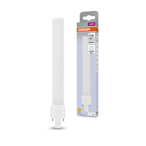 OSRAM DULUX S LED EM & ALIMENTAZIONE AC LED-tubo 23,4cm (ex 11W) 6W / 4000K Bianco freddo G23