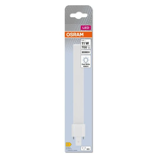 OSRAM DULUX S LED EM & ALIMENTAZIONE AC LED-tubo 23,4cm (ex 11W) 6W / 4000K Bianco freddo G23