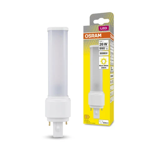 OSRAM DULUX D LED EM & AC MAINS LED-tubo 17,1cm (ex 26W) 10W / 3000K Bianco caldo G24d-3