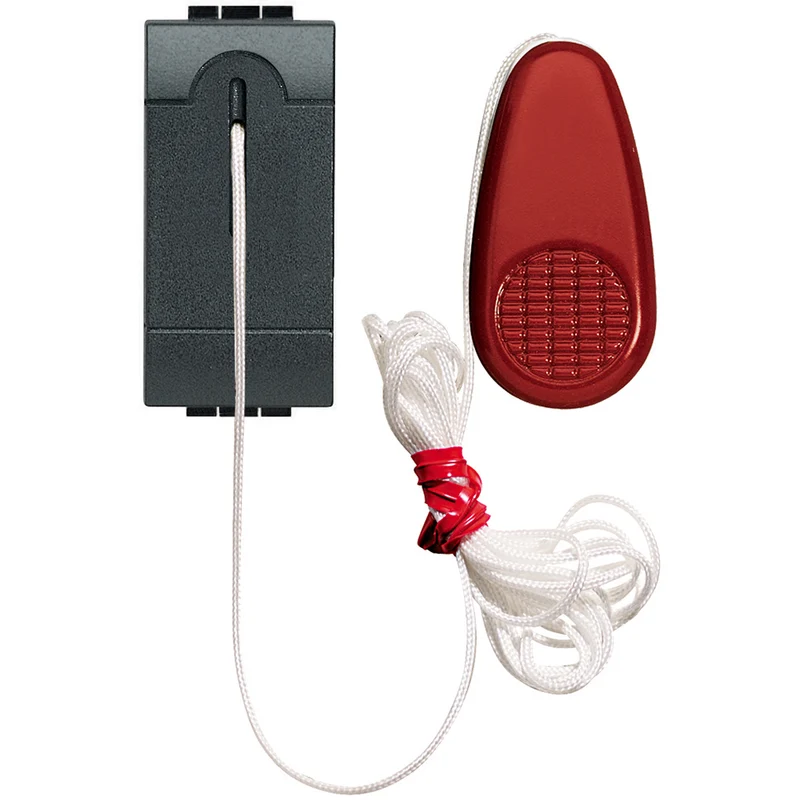 BTICINO L4033 - Pulsante A Tirante 1 Polo No 10 A - 230 V A.C. - Antracite - LivingLight