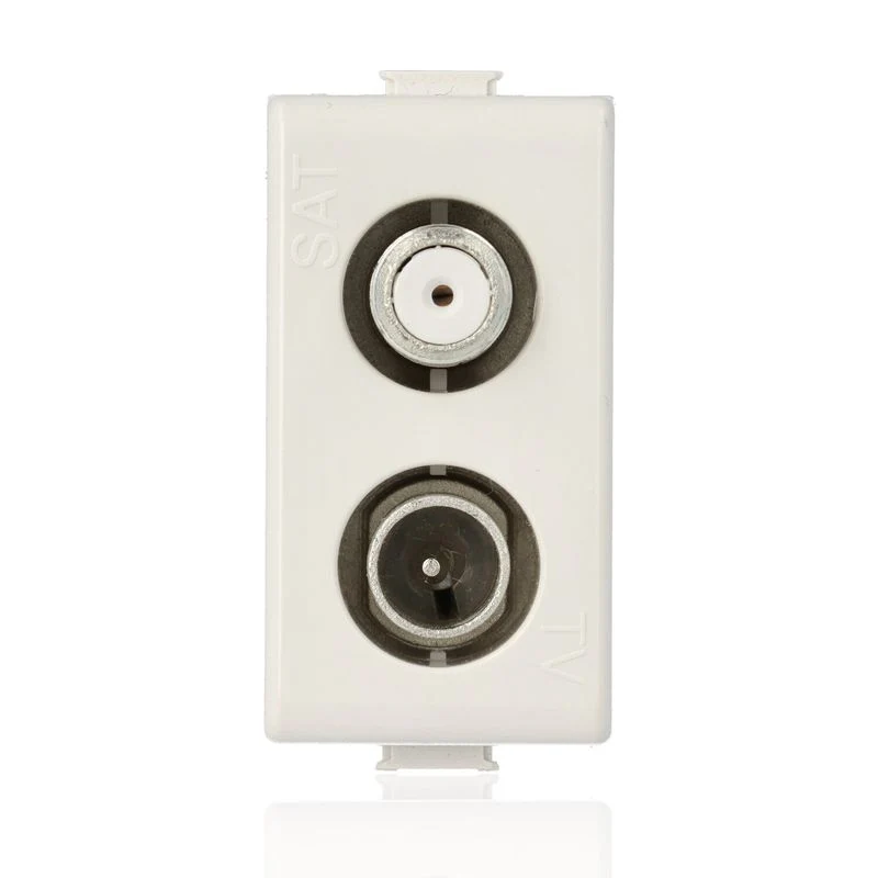 BTICINO AM5175D - Presa Tv Sat Demiscelata Diretta - Bianco - Matix