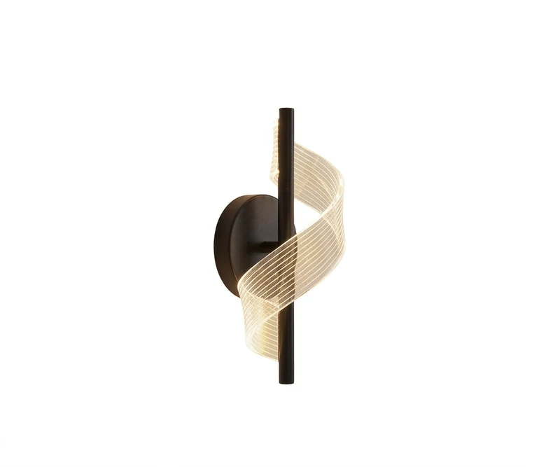 Aplique de Pared LED en Espiral Aluminio Acrílico