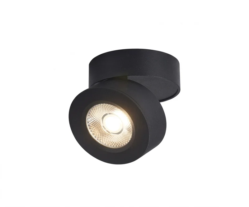 Aplique Pared LED COB 7W Dirigible Negro Mate