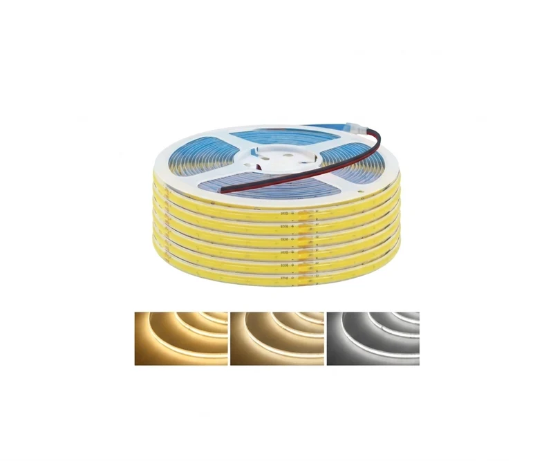 Cinta LED COB 110V 10M Luz Uniforme de Alto Brillo