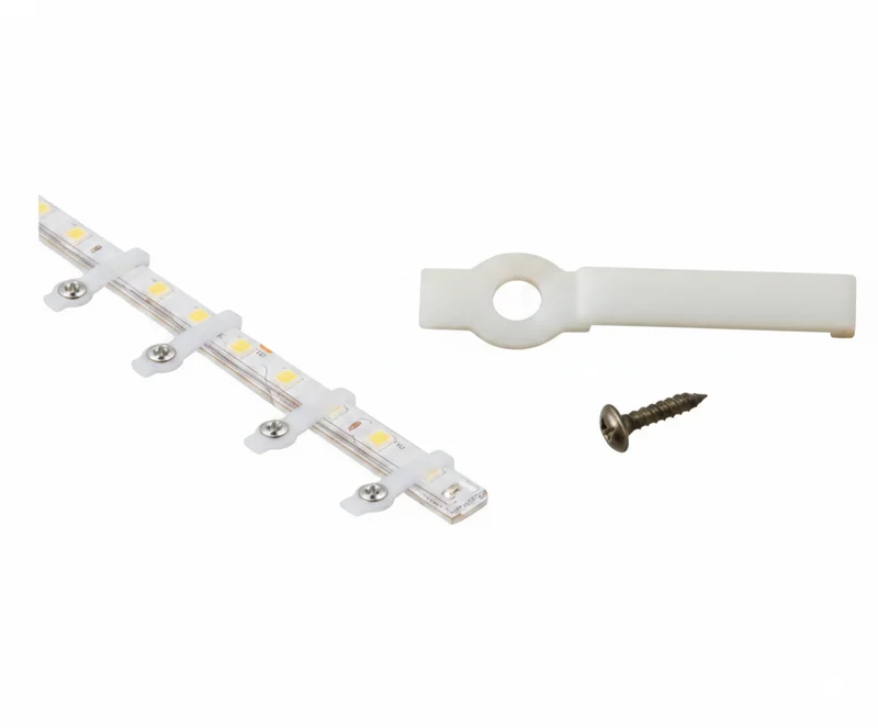 Clip de Montaje para Cinta LED Fijación Segura con Tornillos