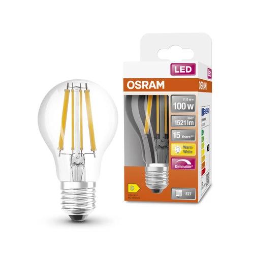 OSRAM LED Retrofit Classic A LED Lampadina dimmerabile (ex 100W) 12W / 2700K Bianco caldo E27
