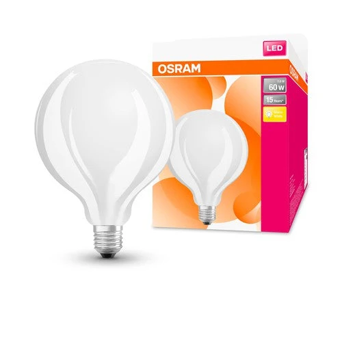OSRAM Retrofit Classic GLOBE LED Lampada opaca (ex 60W) 7W / 2700K Bianco caldo E27