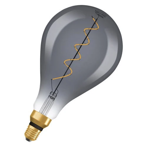 OSRAM Vintage 1906® Lampadina LED dimmerabile (ex 12W) 5W / 1800K Bianco caldo E27 vetro fumé, E27