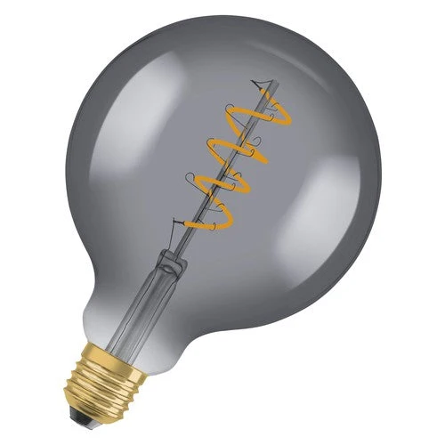OSRAM Vintage 1906® GLOBO LED Lampada (ex 15W) 5W / 1800K Bianco caldo E27 Vetro fumé, E27