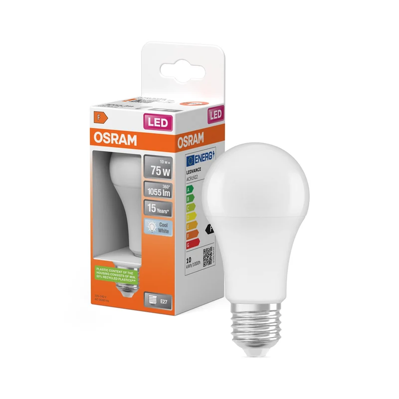 OSRAM LED Star LED Lampada opaca (ex 75W) 10W / 4000K Bianco freddo E27