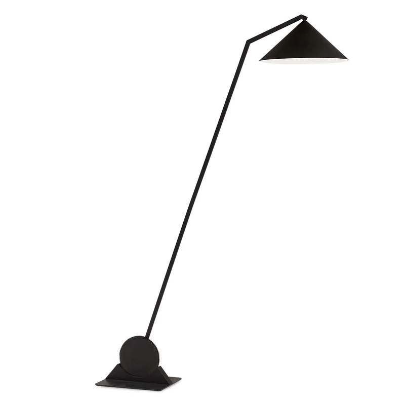 GEAR - Lampadaire en acier noir, style industriel